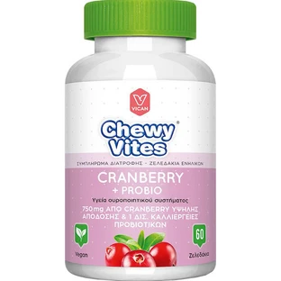Vican Chewy Vites Cranberry & Probio Probiotica 60 geleisnoepjes