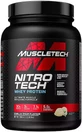 MuscleTech Nitro Tech 100% Whey Gold Molkenprotein mit Kreatin Glutenfrei mit Geschmack Vanillecreme 908gr