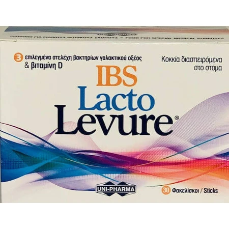 UNI-PHARMA Lacto Yeast IBS Probióticos 30 sobres