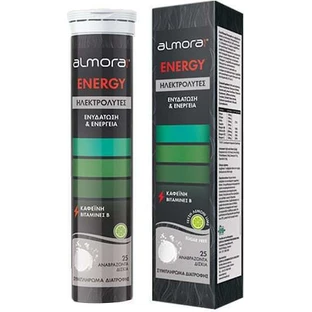 almora PLUS® ENERGY Electrolytes for Energy & Body Hydration Lemon 25 tabs eff