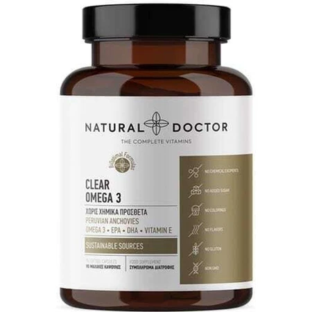 Natural Doctor Clear Omega 3 Fish Oil 90 veget capsules Unflavoured