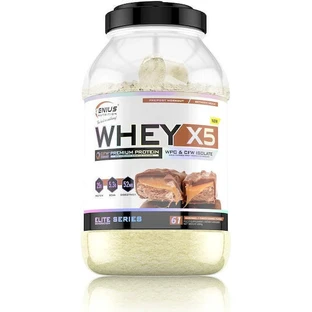 Genius Nutrition Whey-X5 wei-eiwit met karamelchocoladesmaak 2kg