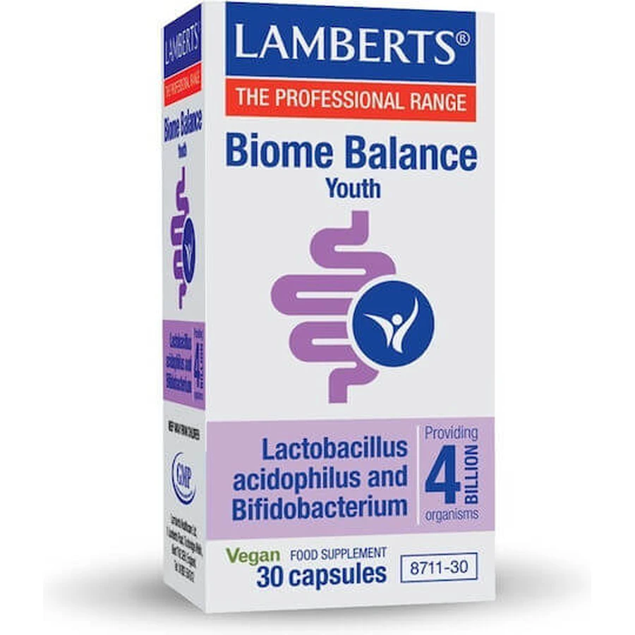 Lamberts Biome Balance Youth Probiótico 30 cáps.