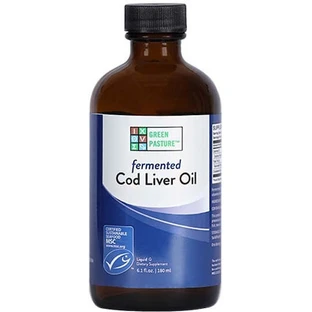 Green Pasture Gefermenteerde Levertraan Vloeibare Levertraan 180ml Niet-gearomatiseerd