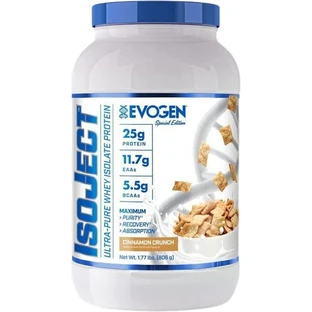 Evogen IsoJect Whey Protein with Cinnamon Crunch Flavor 858gr