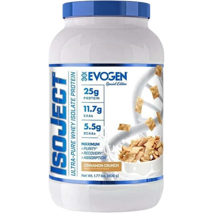 Evogen IsoJect Whey Protein with Cinnamon Crunch Flavor 858gr