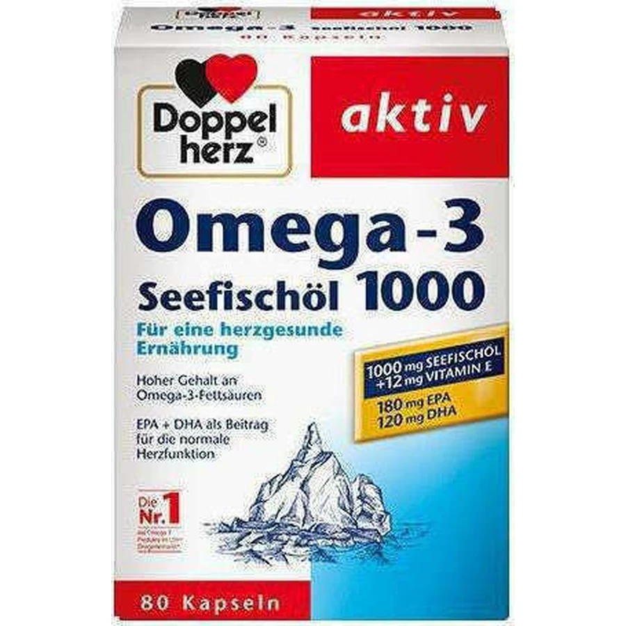 Doppelherz Omega-3 Aceite de Pescado 1000mg 80 cáps.