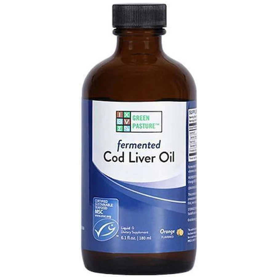 Green Pasture Levertraan 180ml Sinaasappel