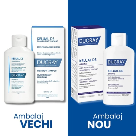 Dermatocosmetische behandelingsshampoo, anti-ernstige roos, Kelual DS, 100 ml, Ducray