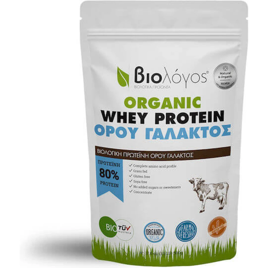 Viologos Organic Whey Protein 80% Organic Whey Protein Gluten Free 500gr