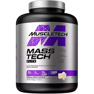 MuscleTech Mass-Tech Elite met Creatine & Vanille Taart Smaak 3.18kg