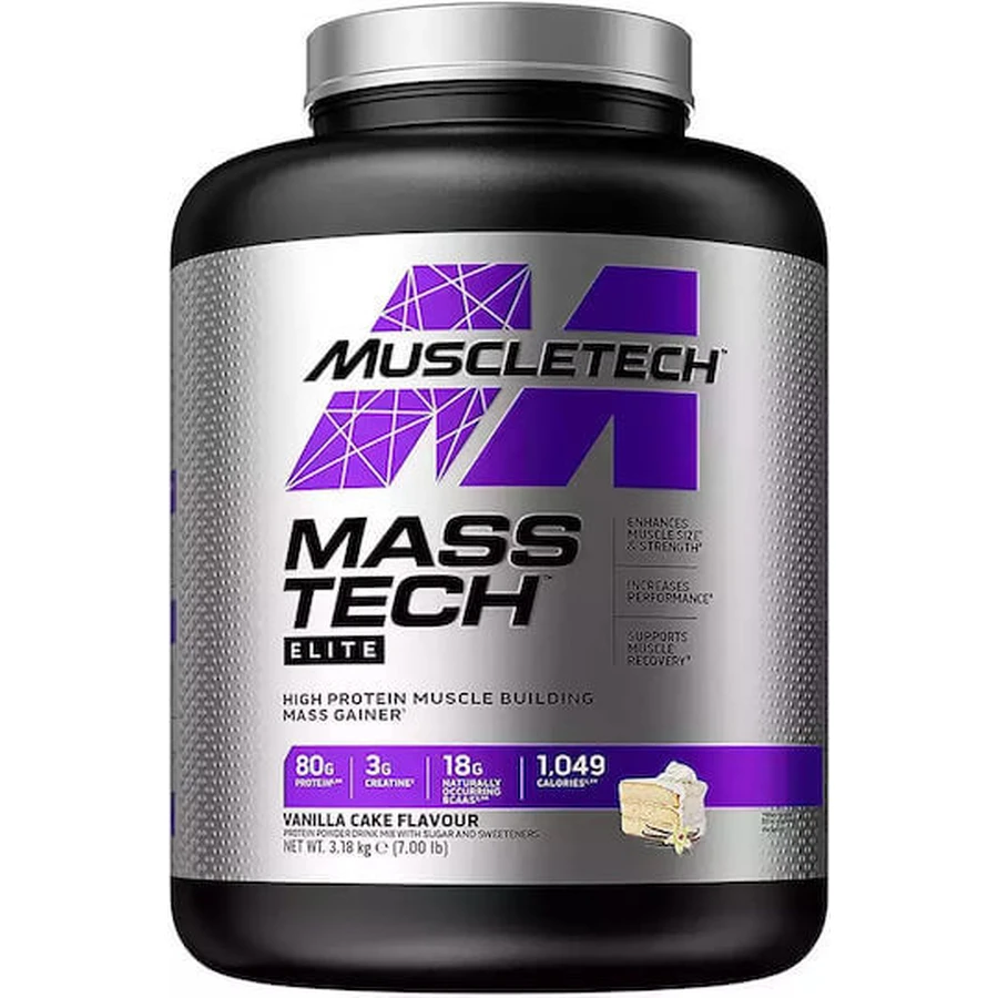 MuscleTech Mass-Tech Elite met Creatine & Vanille Taart Smaak 3.18kg