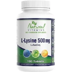 Natural Vitamins L-Lysine 500mg 100 Tablet Unflavoured