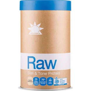 Amazonia Raw Protein Slim & Tone Orgánica Sin Gluten y Sin Lactosa con Sabor a Vainilla y Canela 1kg