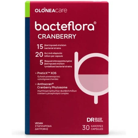 Olonea BacteFlora Cranberry Probiotikum 30 pflanzliche Kapseln