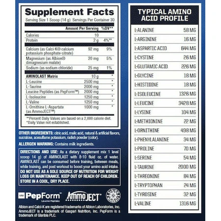 Gaspari Aminolast 420gr Framboise