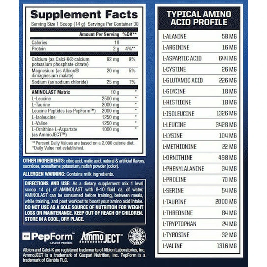 Gaspari Aminolast 420gr Framboise