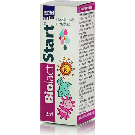 InterMed Biolact Start Probiotiques pour enfants et bébés 12ml