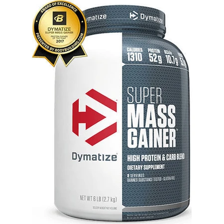 Dymatize Super Mass Gainer con Creatina Sin Gluten con Sabor Vainilla Gourmet 2.943kg