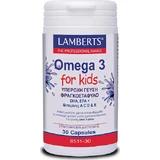 Lamberts Omega 3 For Kids Berry Bursts Fish Oil Suitable for Kids 30 caps Grapefruit