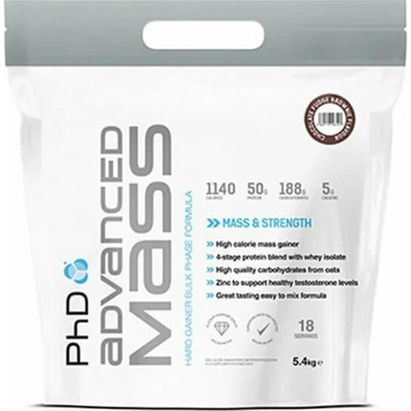PhD Mass & Strength Advanced Mass avec Creatine & Flavour Luxury Vanilla 5.4kg