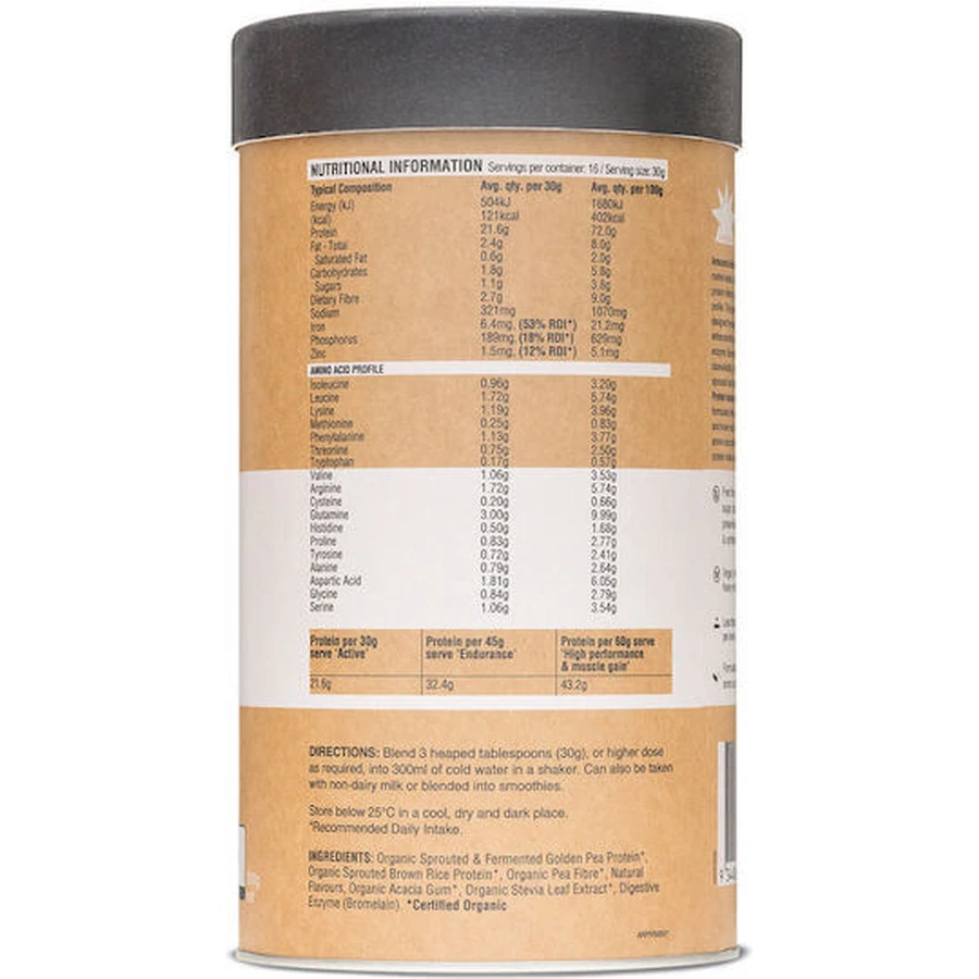 Amazonia Rauw Eiwitisolaat Biologisch Gluten- & Lactosevrij met Vanillesmaak 1kg