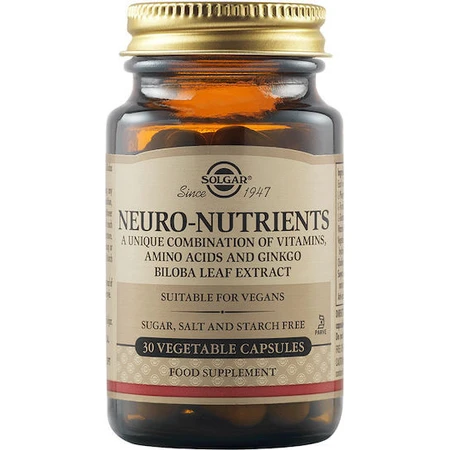 Solgar Neuro Nutrients 30 gélules à base de plantes non aromatisées