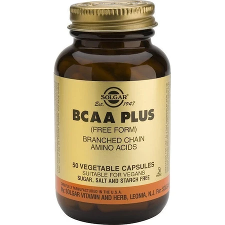 Solgar BCAA Plus 50 pflanzliche Kapseln ohne Geschmacksverstärker