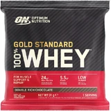 Optimum Nutrition Gold Standard 100% Proteína de Suero de Leche con Sabor Chocolate Doblemente Rico 31gr