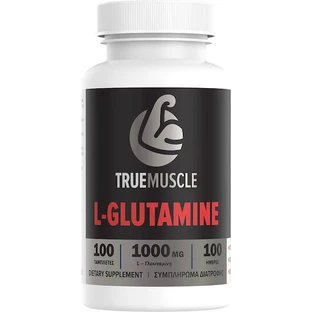 True Muscle L-Glutamina 1000mg 100 Cápsulas