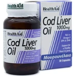 Health Aid Cod Liver Oil Cod Liver Oil Suitable for Children 1000mg 30 softgels Unflavoured