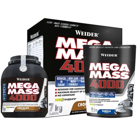 Weider Giant Mega Mass 4000 with Creatine & Strawberry Flavor 7kg