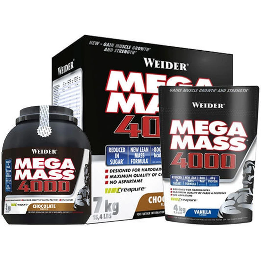 Weider Giant Mega Mass 4000 with Creatine & Strawberry Flavor 7kg