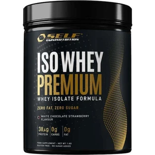 Zelf Omninutrition Iso Whey Premium Biologisch Wei-eiwit Gluten- & Lactosevrij met smaak Witte Chocolade / Aardbei 1kg