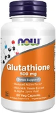 Now Foods Glutathion 500mg 60 Kruidencapsules Niet-gearomatiseerd