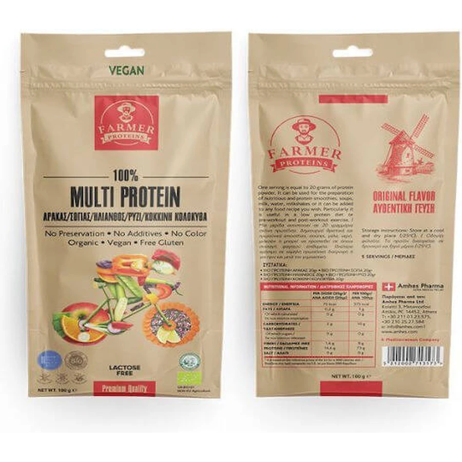 Farmer Proteins 100% Multi Protein Sin Gluten ni Lactosa 100gr