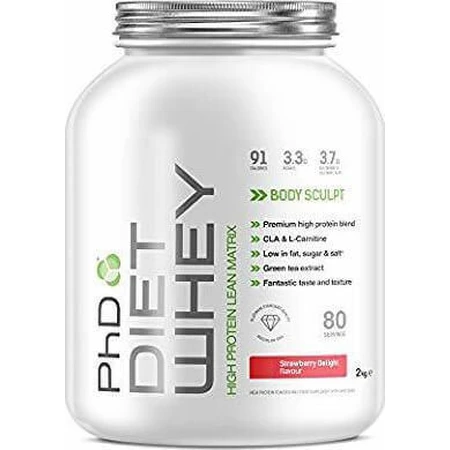 PhD Dieet Wei Body Sculpt Wei-eiwit met Aardbeiensmaak 2kg