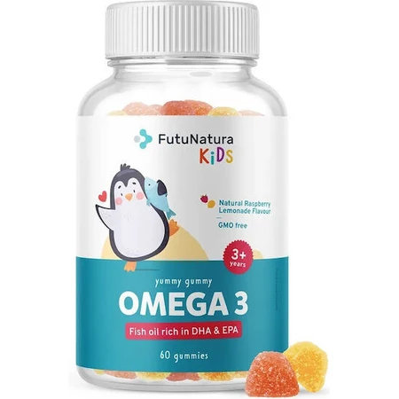 FutuNatura Kids Omega 3 60 Geleebonbons ohne Geschmacksverstärker