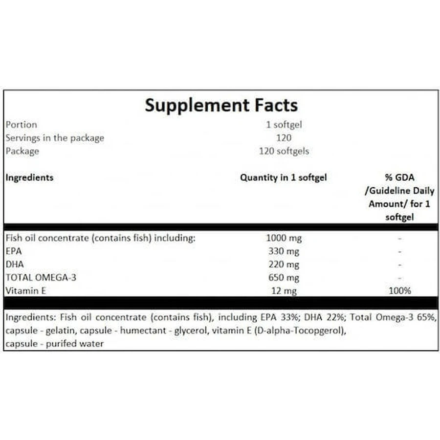 Hiro.Lab Omega 3 1000mg 120 softgels
