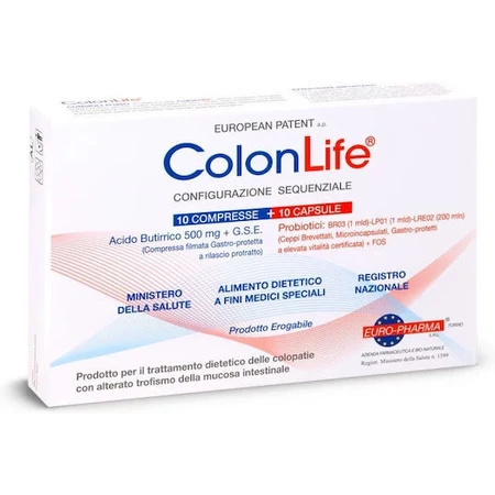 Bionat Colon Life Probiotic 10 tabs 10 caps