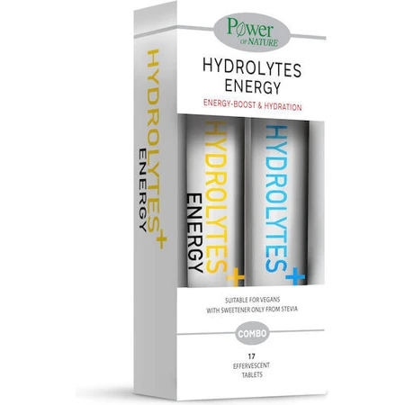 Power Of Nature Hidrolitos Plus Energía 20 comprimidos efervescentes & Hidrolitos 20 comprimidos efervescentes 2x10 comprimidos efervescentes
