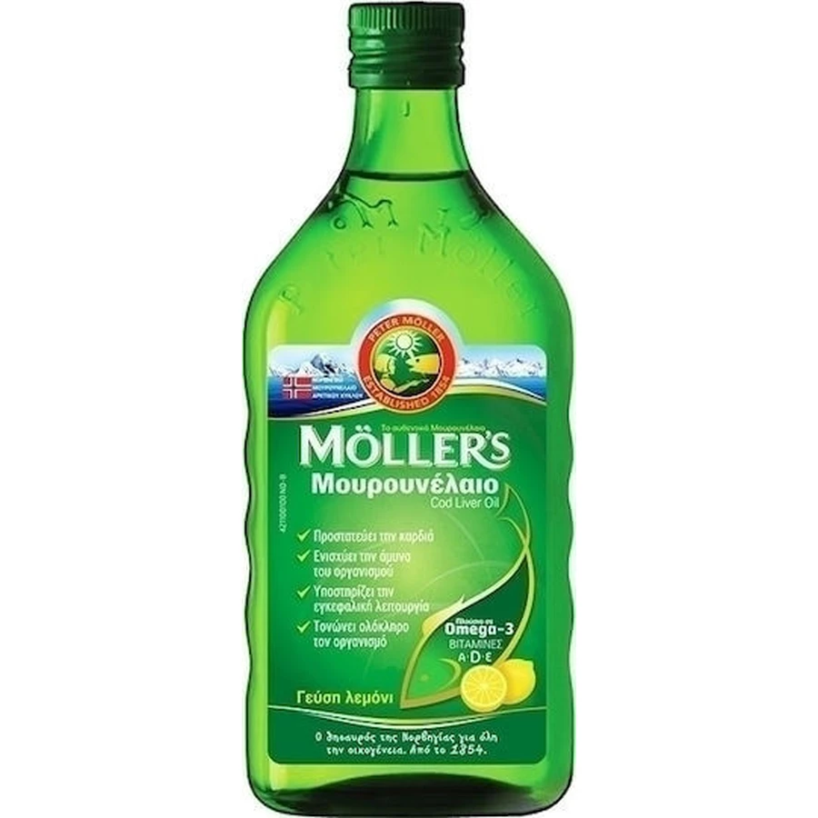 Moller's Cod Liver Oil Suitable for Children 250ml Lemon