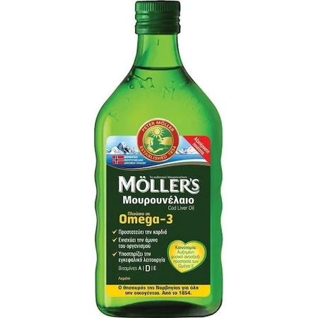 Moller's Cod Liver Oil Suitable for Children 250ml Lemon