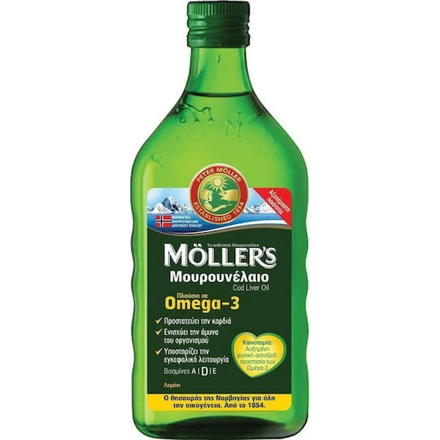 Moller's Cod Liver Oil Suitable for Children 250ml Lemon