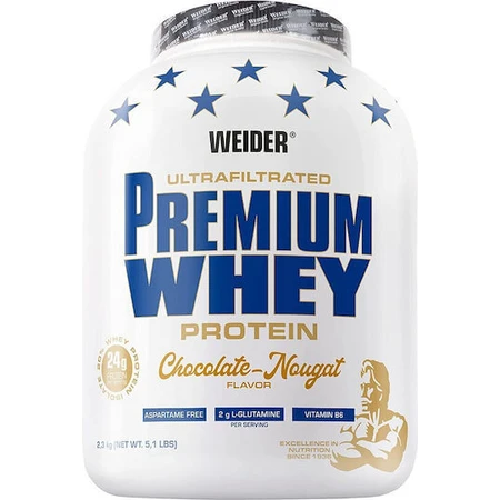 Weider Ultrafiltrated Premium Whey Protein Whey Protein with Flavour Chocolate Nougat 2.3kg