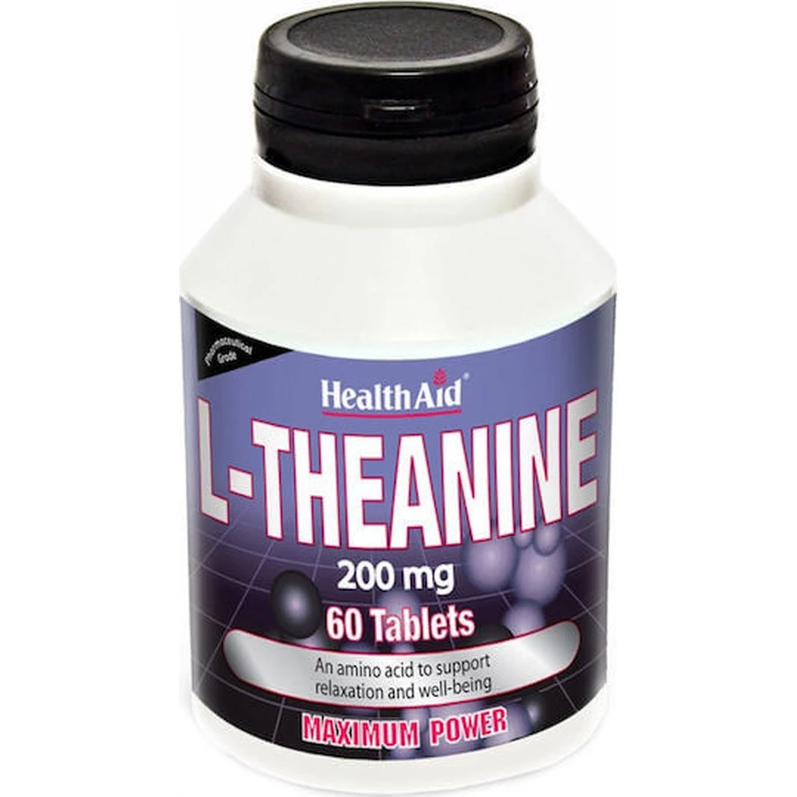 Health Aid L-Théanine 200mg 60 Comprimés non aromatisés