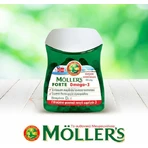 Moller's Forte Omega 3 Lebertran und Fischöl Geeignet für Kinder 10mg 60 Kapseln Nicht aromatisiert