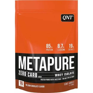 QNT Metapure Zero Carb Whey Protein Whey Isolate Whey Protein with Belgian Chocolate Flavor 480gr