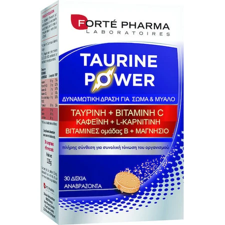 Forte Pharma Energy Taurine 30 tabs 30 Unflavoured effervescent tablets