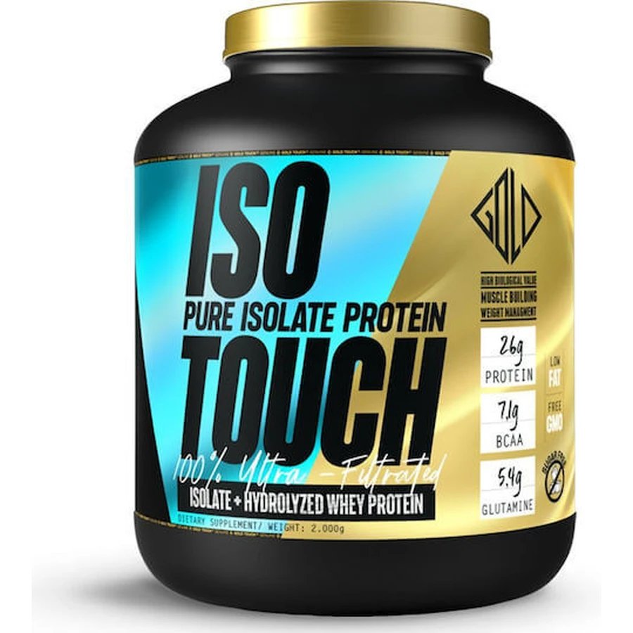 GoldTouch Nutrition Iso Touch 86% Whey Protein Glutenvrij met de smaak Choco Brownie & Noten 2kg